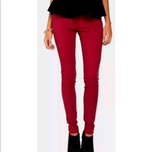 4for $20 Flying Monkey size 5 dark red skinny jeans.